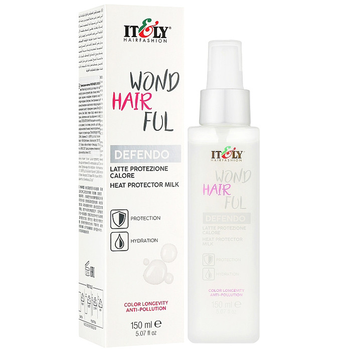 Термозахисне молочко для волосся Itely Hairfashion WondHairFul Defendo Heat Protector Milk 150 мл, фото 1