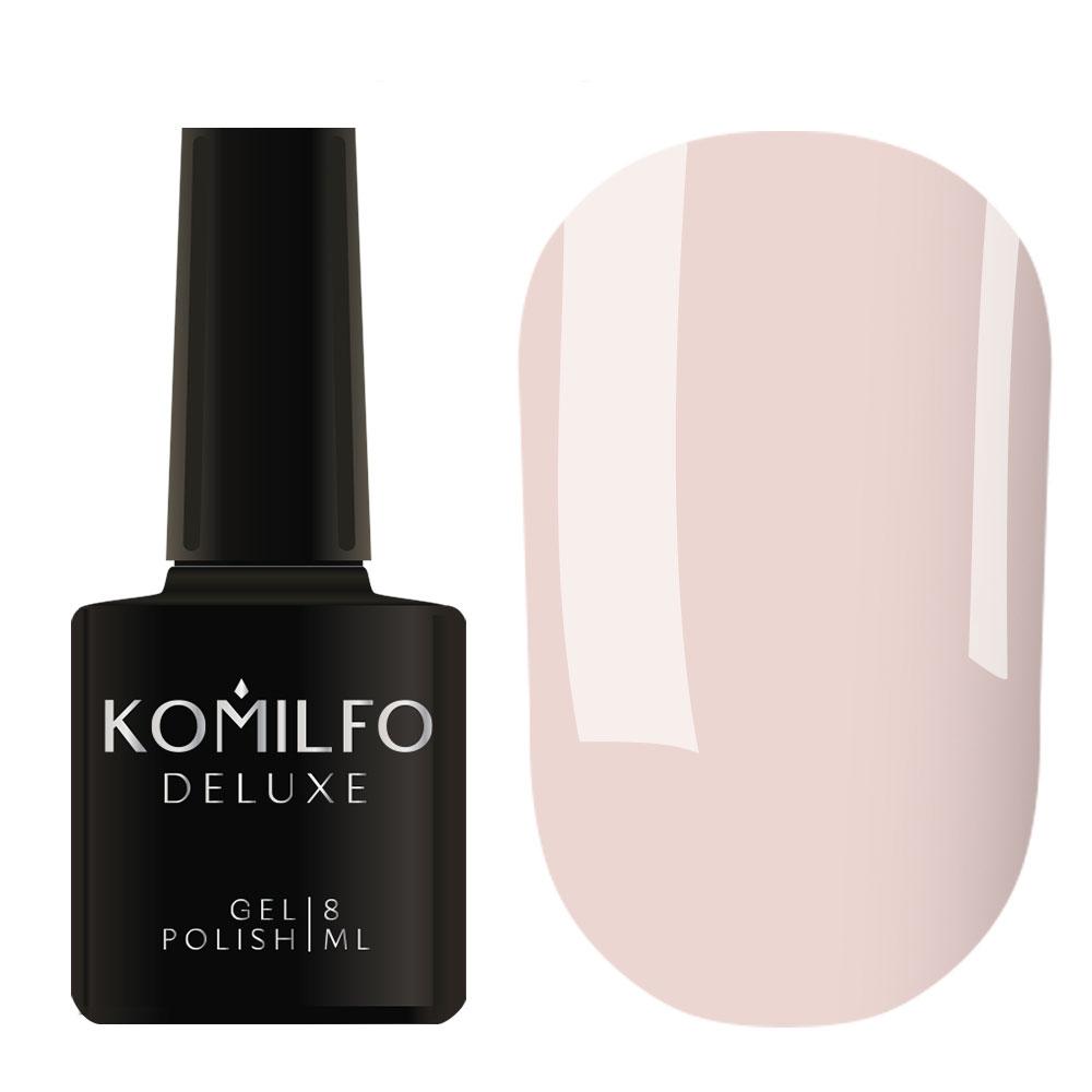 Гель-лак для нігтів Komilfo Deluxe Series №D035 світлий сіро-ліловий, емаль, 8 мл
