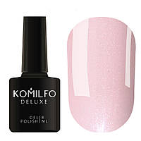 Гель-лак для ногтей Komilfo Deluxe Series №D030 светлый розово-бежевый с шиммером, эмаль, 8 мл