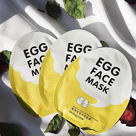Ефективна омолоджуюча тканинна маска для обличчя Bioaqua Facial Egg Face Mask з екстрактом жовтка