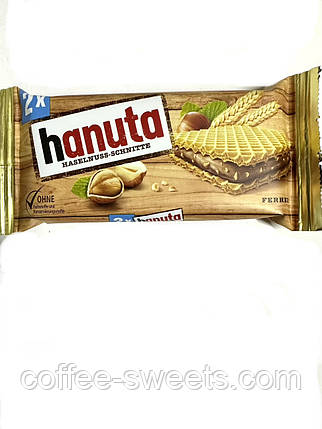 Вафлі Hanuta Haselnusse Ferrero з фундуком 44 г (2*22), фото 1