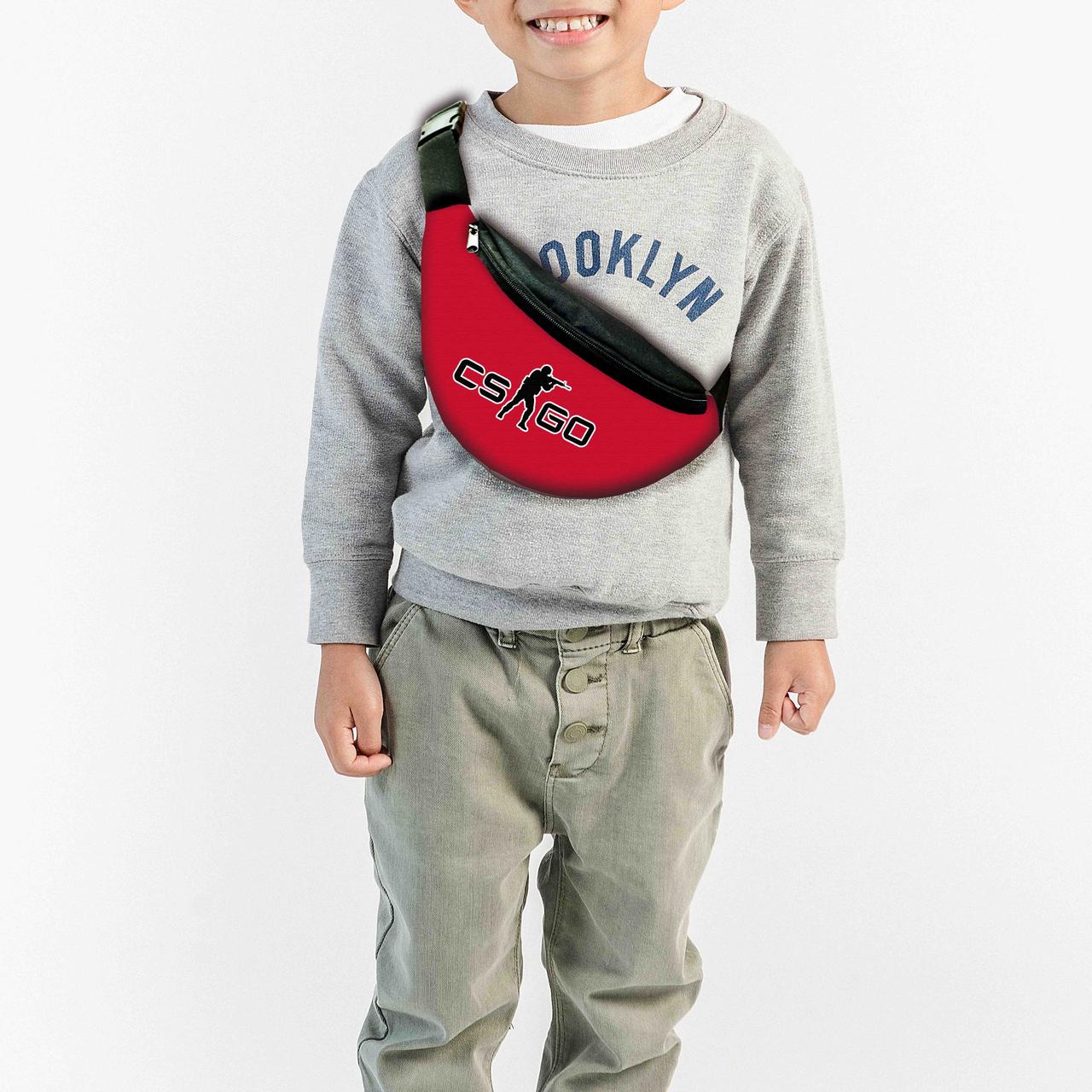 Сумка-бананка GC-GO  "Counter-Strike Global Offensive" з принтом, 32х15см, дитяча, молодіжна (0142), фото 1