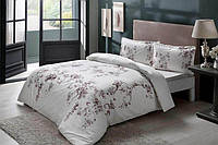 Комплект постільної білизни TAC сатин полуторний розмір Liara Grey
