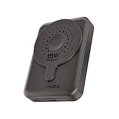 УМБ Promate PowerMag-Duo 10000 mAh, MagSafe, USB-C PD Black