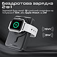 УМБ Promate PowerMag-Duo 10000 mAh, MagSafe, USB-C PD Black (powermag-duo.black), фото 6