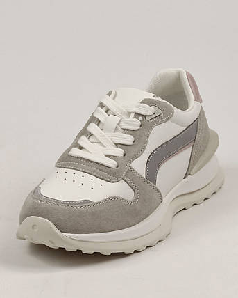 Кросівки жіночі Prima d'Arte 1916 41 молочна шкіра замша 36, фото 1