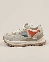 Кросівки жіночі Prima d'Arte 1781 36 молочна шкіра текстиль, фото 2