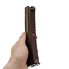 Магазин для АК коробчатий з вікном для контролю кількості заряду патронів коричневий, фото 2