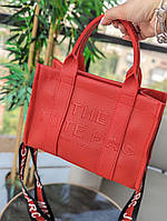 Женская сумка Марк Джейкобс красная Marc Jacobs Tote Bag мини