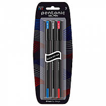 Гелева ручка LINC Pentonic набор 3 шт мікс кольорів 0.6 мм (420412)