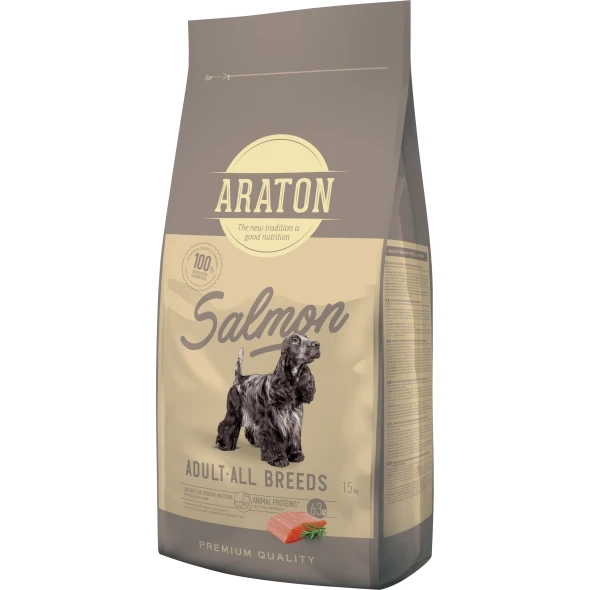 Araton Salmon Adult All Breeds сухий корм для дорослих собак усіх порід із лососем, 3 кг
