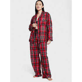 Піжама Victoria's Secret Flannel Long PJ Set Size XXL