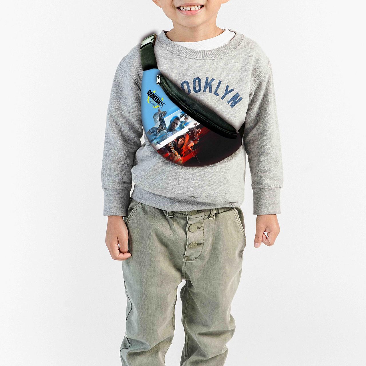 Сумка-бананка  "Rainbow Six Siege" з принтом, 32х15см, дитяча, молодіжна (0164), фото 1