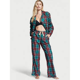 Піжама Victoria's Secret Flannel Long PJ Set Size XXL