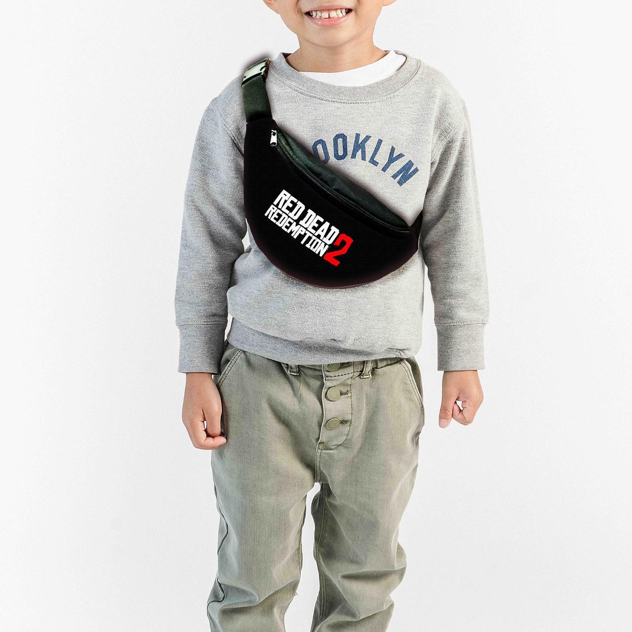 Сумка-бананка  RDR "Red Dead Redemption 2" з принтом, 32х15см, дитяча, молодіжна (0167), фото 1