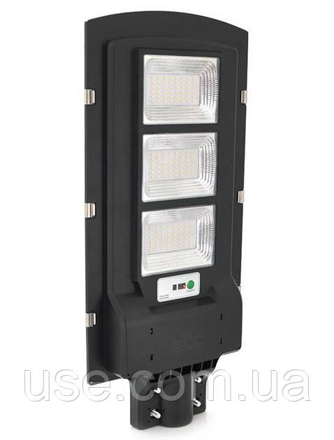 Вуличний ліхтар, з сонячною батареєю, 40000mAh, з пультом, пластик, 135w, чорний