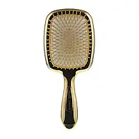 Расческа для волос с зеркальцем золотая JANEKE 1830 HAIRBRUSH WITH MIRROR GOLD