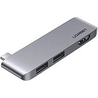 USB-хаб Ugreen CM263 USB-C to 2-Port USB 3.0 + HDMI (60567) [91958]