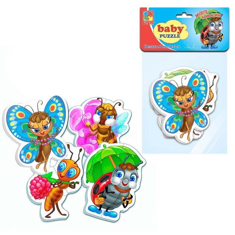 Бебі пазли Vladi Toys «Веселі комашки» (Укр) (VT1106-82)