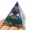 Енергетична піраміда - гармонізатор з кулькою з натурального мінералу / Фен шуй, фото 2