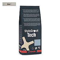 Затирка на цементной основе Litokol Stylegrout Tech 0-20 SILVER 1 сильвер 3 кг SGTCHSLV10063