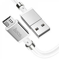 Кабель usb Hoco U91 Magic magnetic Micro White