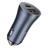 АЗУ Car Charger | 40W | 1U | 1C Baseus (CCJD-0) Golden Contactor Pro Dual Quick Charger Dark Gray