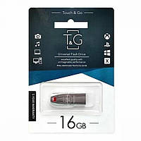 Накопичувач USB Flash Drive T&G 16gb Chrome 115 Колір Сталевий