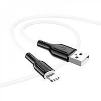 Кабель usb Borofone BX63 Charming Lightning Black & White