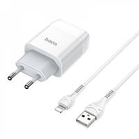 СЗУ и кабель Lightning « Hoco - C73A (2 USB) White