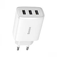 СЗУ Home Charger | 17W | 3U Baseus (CCXJ020) Compact Charger White