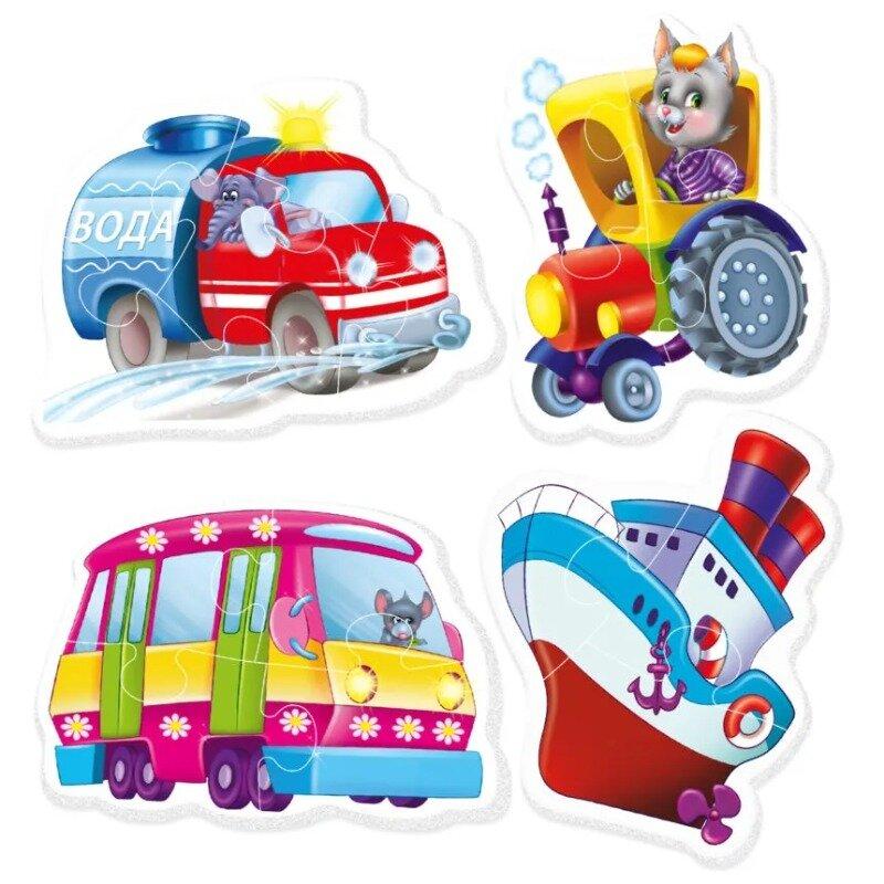 Бебі пазли Vladi Toys «Машини помічники» (Укр) (VT1106-78), фото 1