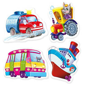 Бебі пазли Vladi Toys «Машини помічники» (Укр) (VT1106-78)