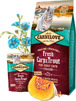 Сухой корм для стерилизованных кошек Carnilove Fresh Carp & Trout 6кг (рыба)