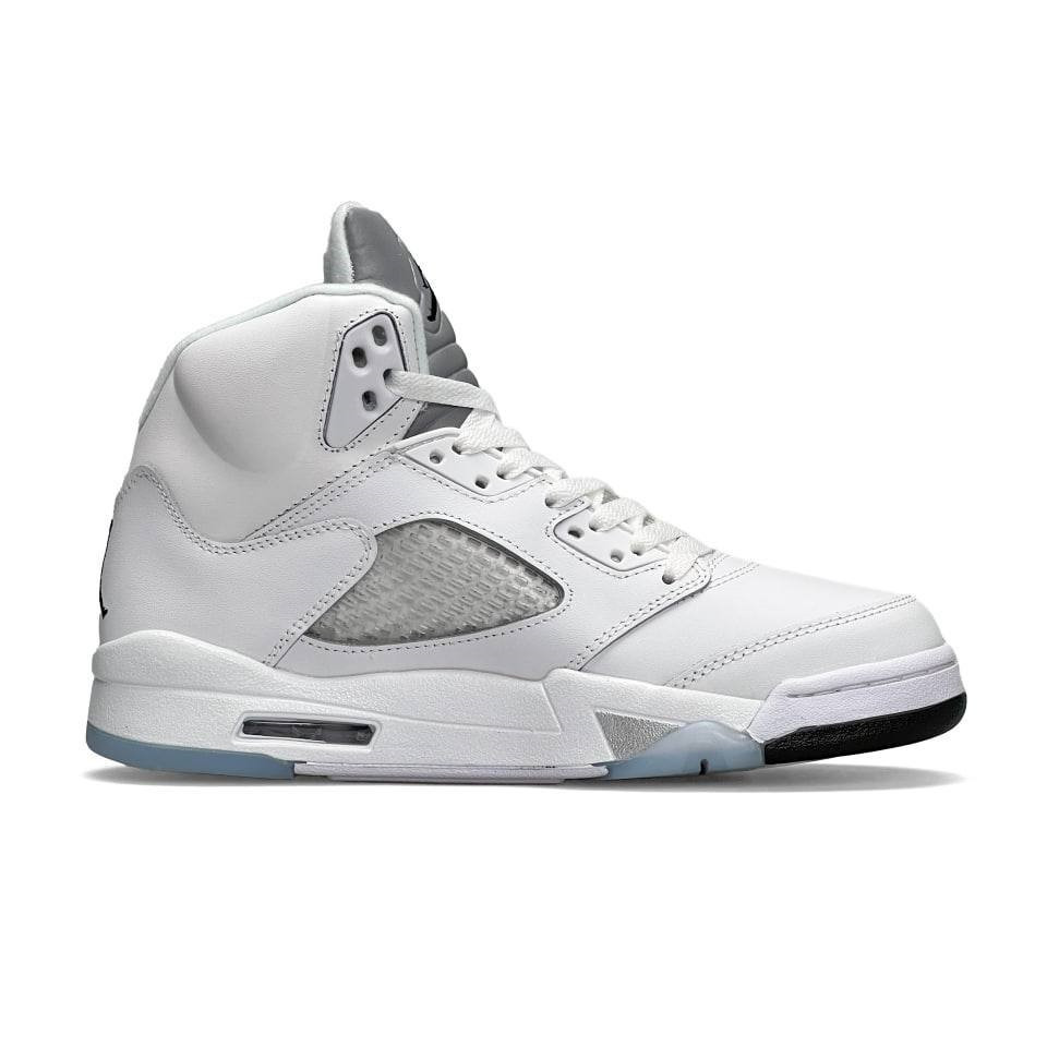 Купить Кроссовки Nike Air Jordan Retro 5 White Silver Reflective, Мужские  кроссовки, найк джордан, цена 2599 ₴ — Prom.ua (ID#1940797212)
