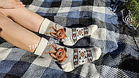 Рождественские носки, зимние шерстяные носки, женские носки