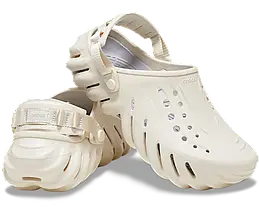 Чоловічі сабо Crocs Echo Clog Stucco | Оригінальні Крокси Ехо бежеві, фото 3