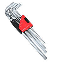Набор ключей 6-гр. (HEX) Г-обр. экстрадлинных 9 пр. (1.5-10 мм) 5093XL F