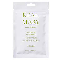 Миниатюра Глубоко Очищающая маска для кожи головы в саше Rated Green Real Mary Purifying Scalp Scaler, 50 мл