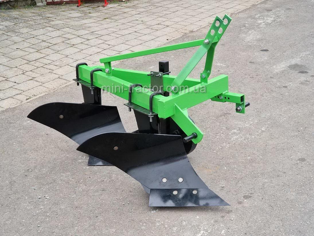 Плуг для мінітракторів від 20 к.с 2х25 із корпусами Бомет або Wirax 2х25. Полегшена рама та якісна збірка, фото 1