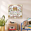 Набір для вишивання за нанесеною на канву схемою "Sweet Home". AIDA 14CT printed 31*31 см, фото 11