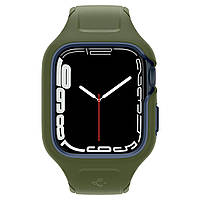 Spigen Чехол и ремешок 2в1 для Apple Watch 45mm Liquid Air Pro, Moss Green Baumar - Время Экономить