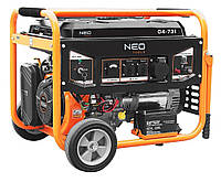 Neo Tools Генератор бензиновий 04-731, 6.0/6.5кВт, 1х12В та 2х230В (16А) та 1x230В(32А), бак 25л, 313г/кВтГ, 85 кг Baumar - Час