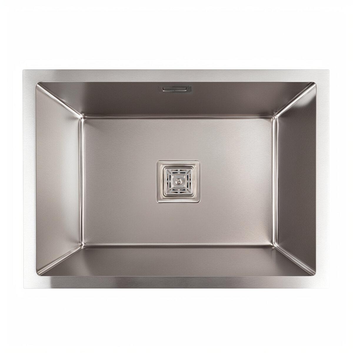 Мийка кухонна з неіржавкої сталі Platinum Handmade 58*43 (під стільницю)