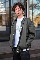 Куртка бомбер подростковая утепленная на мальчика рост 140-170 см