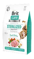 Сухой корм для стерелизованных кошек Brit Care Cat GF Sterilized Urinary Health 7 кг (курица)