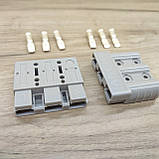 Конектор, роз'єм Леонардо триконтактний 600 вольтів 50 ампер комплект 2 шт., фото 2