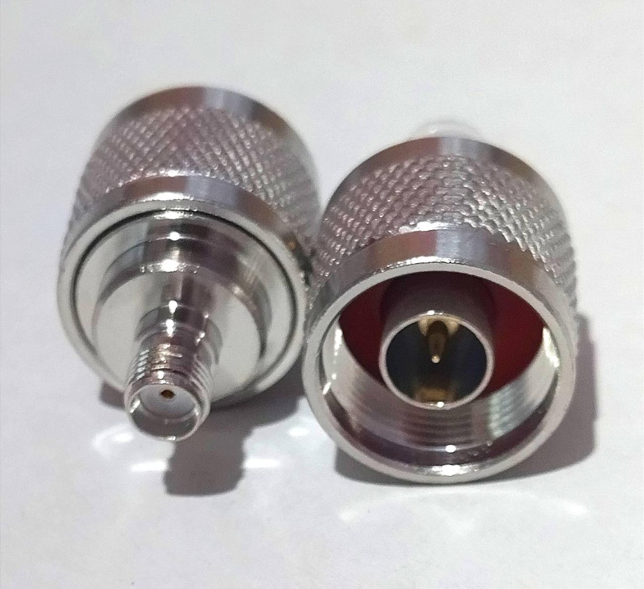 Антенний перехідник SMA female N male (SMA мама N тато), фото 1