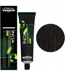 Крем-фарба для волосся L'Oreal Professionnel INOA 4/0 Інтенсивний темний каштан 60 мл