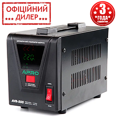 Стабілізатор напруги релейний APRO AVR-500 (400 Вт) для дому та офісу